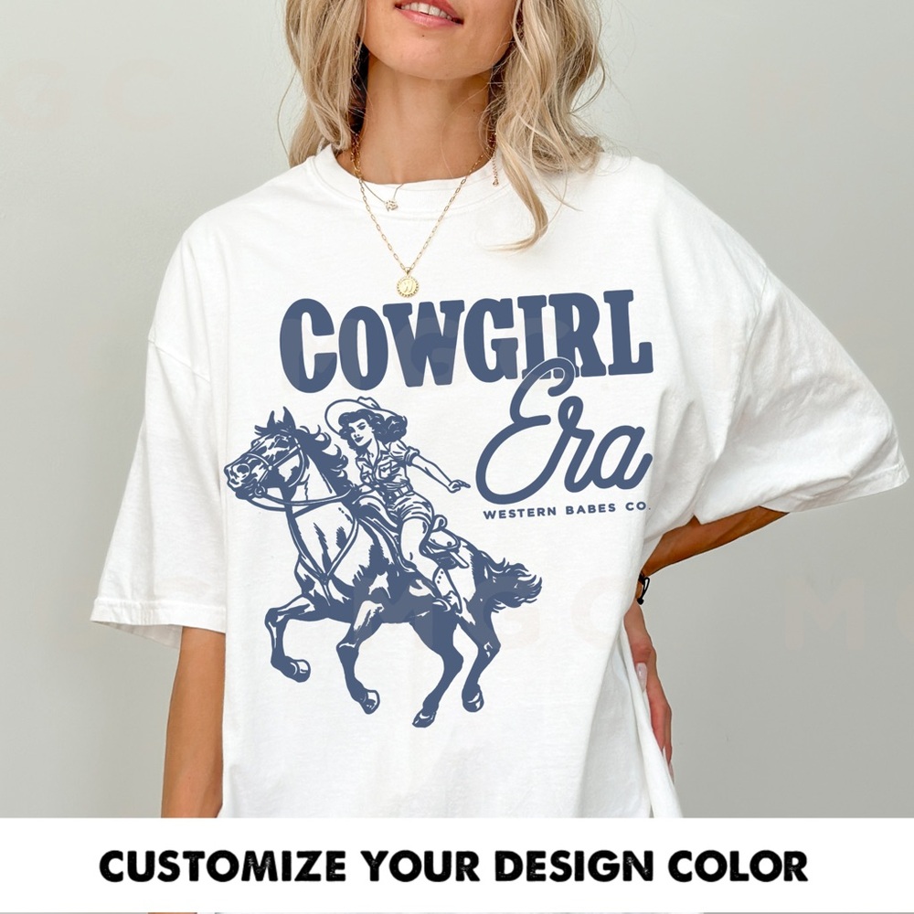 Comfort Colors Cowgirl Era shirt